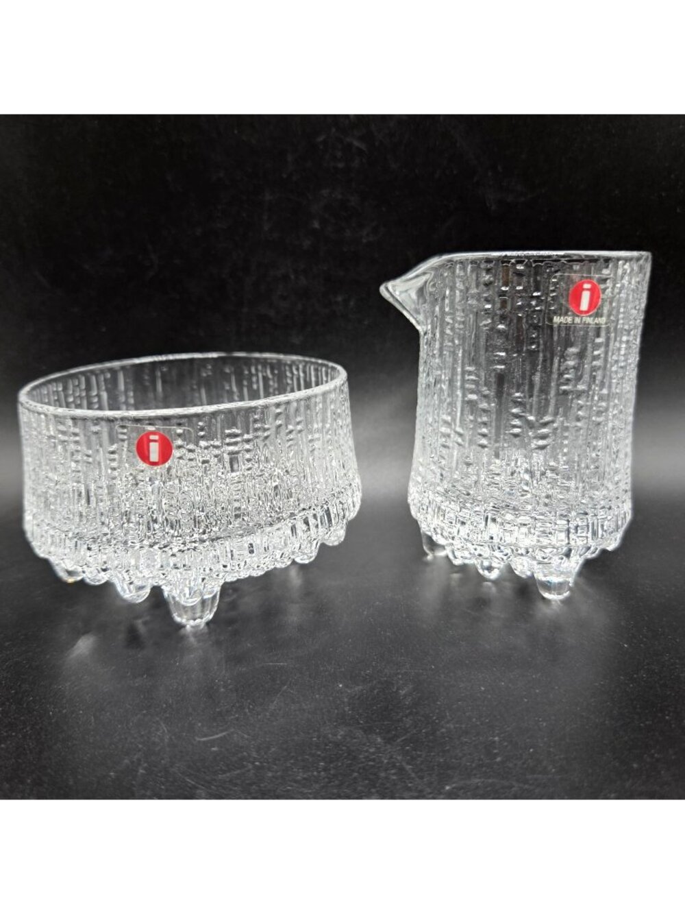 Iittala Finland Ultima Thule Tapio Wirkkala Creamer Open Sugar Bowl Set MCM
